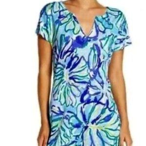 Lilly Pulitzer Duval Dress Pool Blue Stay Cool Cover up dress
